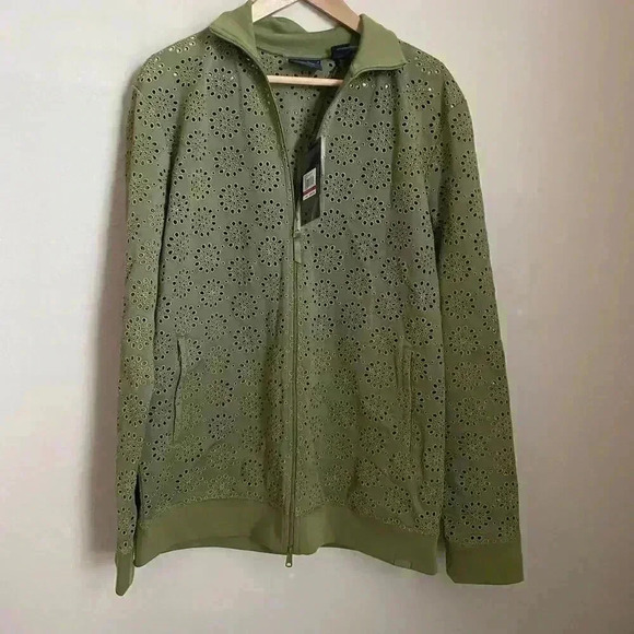 Fenty Puma Rihanna Zip-Up Embroidered Edge Jacket - Picture 2 of 14